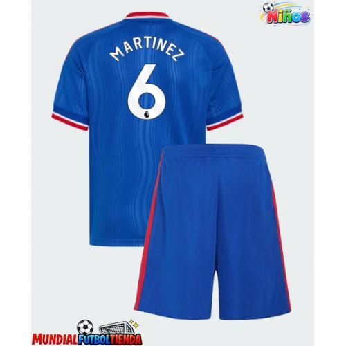 Camiseta Manchester United Lisandro Martinez #6 Segunda Equipación Replica 2026-27 para niños mangas cortas (+ Pantalones cortos)